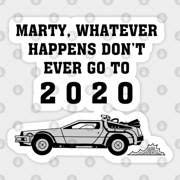 Delorean 2020 Sticker by Chill Studio